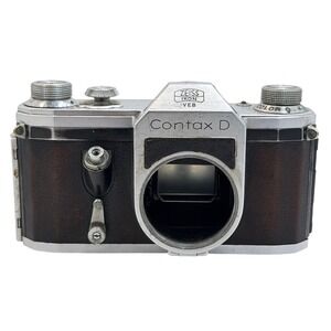 Contax D Zeiss Ikon VEB 35mm SLR Film Camera Body East Germany Vintage M42 Mount